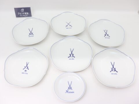 マイセン 双剣柄 プレートセット