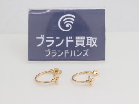 ルイヴィトン 750 モノグラム クレオール XS イディール ピアス
