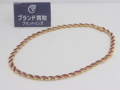 ルビー ダイヤモンド R19.8ct D1.18ct ネックレス