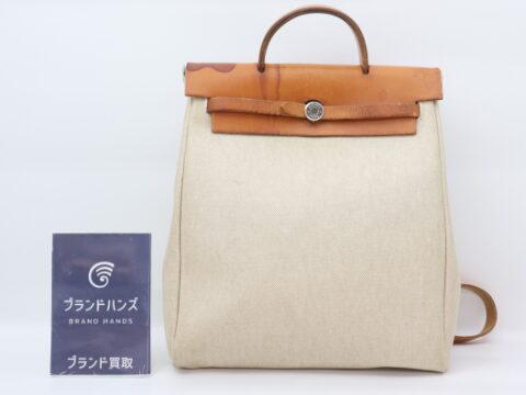 エルメス エールバッグ アドPM トワルアッシュ レザー