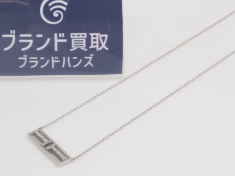 ティファニー T TWO オープンホリゾンタルバー K18WG 4.4g