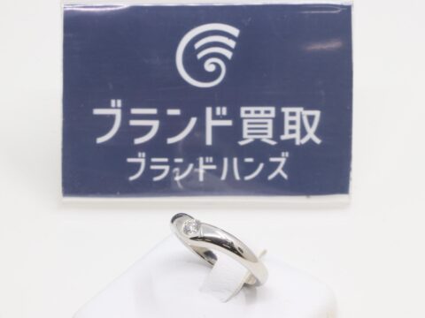 ティファニー PT950 カーブドバンド 1P リング