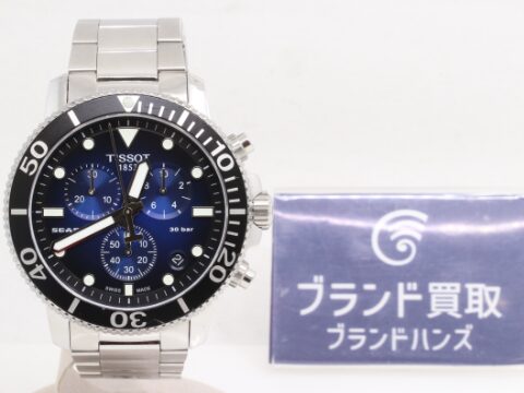 ティソ シースター1000 クロノグラフ T120.417.11.041.01 QZ ブルー文字盤