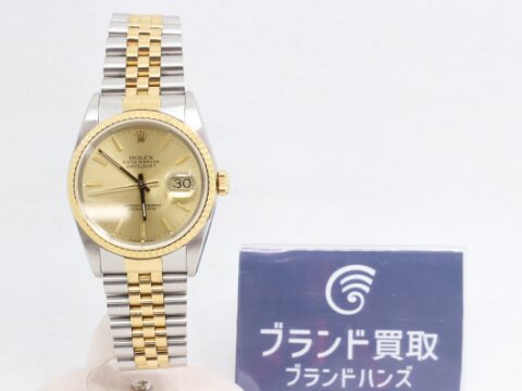 ロレックス デイトジャスト SS YG L番 16233