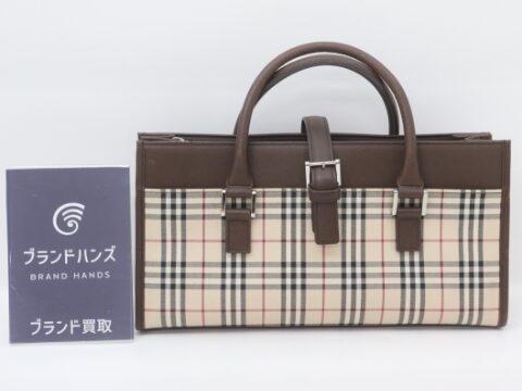バーバリー ノバチェック ハンドバッグ