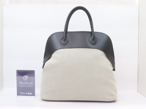 エルメス ボリードリラックス40 トワルアッシュ×ヴォーシッキム ブラック×ナチュラル