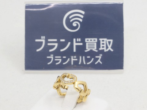カルティエCハートダイヤリング