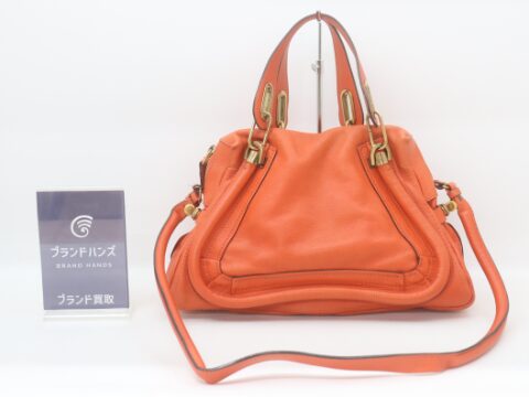 クロエ パラティ レザー レッド