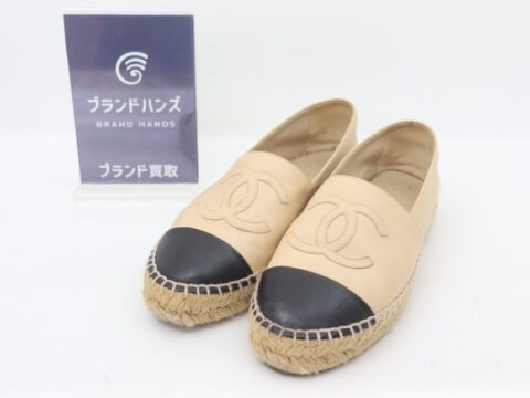 シャネル ココマーク エスパドリーユ スリッポン