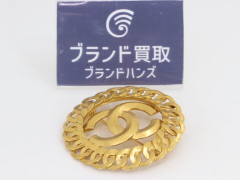 シャネル ココマーク ブローチ 96P GP ゴールド