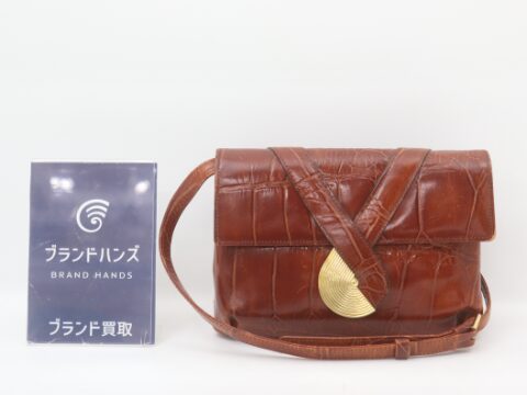 ジバンシー クロコ型押し ショルダーバッグ