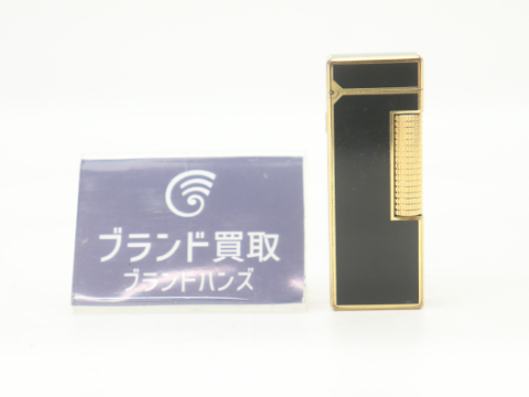 ダンヒル 漆 ガスライター ブラック×ゴールド