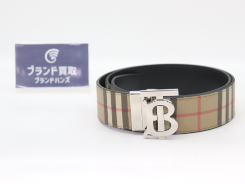 バーバリー TBバックル ノバチェック ベルト