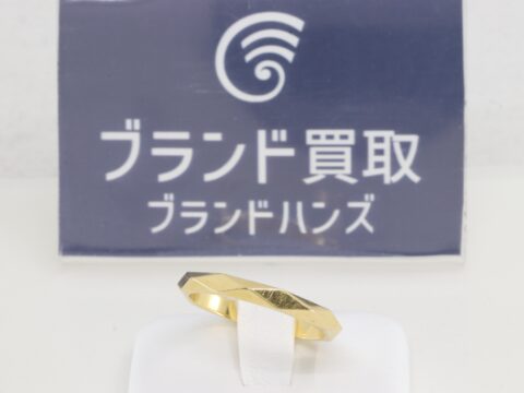 ブシュロン K18YG ファセット リング