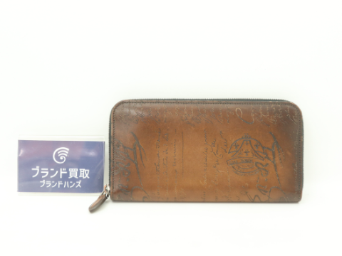 ベルルッティ イタウバ ラウンドファスナー長財布 ブラウン