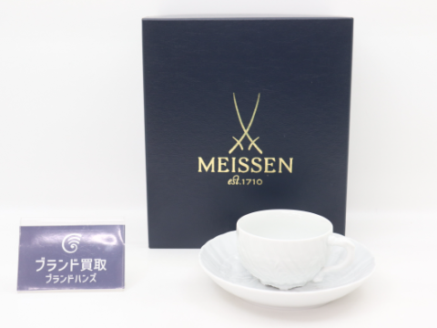マイセン スワン カップ＆ソーサー 陶器 ホワイト