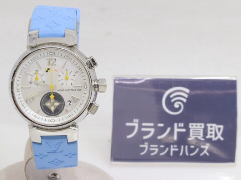 ルイヴィトン タンブール ラブリーカップ Q132C シェル文字盤 SS×ラバー クォーツ