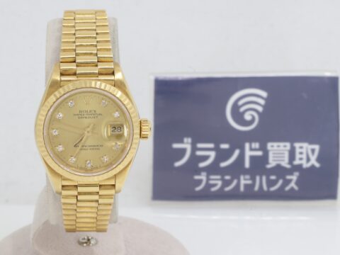 ロレックス デイトジャスト 69178G K18YG E番 シャンパン文字盤 自動巻き