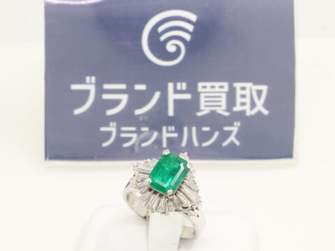 PY900 エメラルド ダイヤ リング E1.05ct D1.84ct