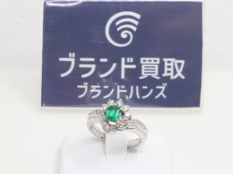 エメラルド E0.43ct ダイヤ リング