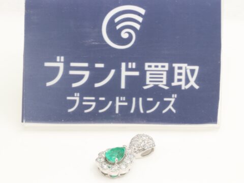 エメラルド E0.66ct D0.7ct トップ