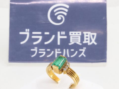 エメラルド K18 リング