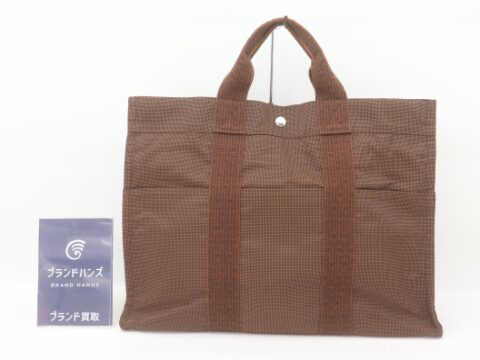 エルメス エールライン MM キャンバス ブラウン