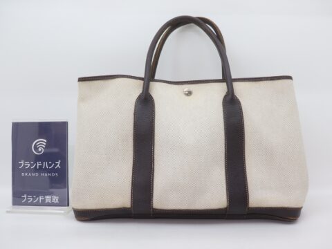 エルメス ガーデンパーティPM トワルアッシュ □G刻印