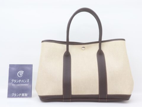 エルメス ガーデンパーティPM トワルアッシュ ▢F刻