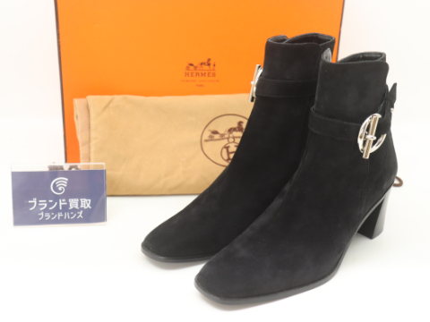 エルメス ジル60 アンクルブーツ