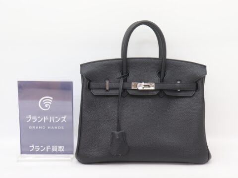 エルメス バーキン25 ルトゥルネ トゴ ブラック SV金具 X刻