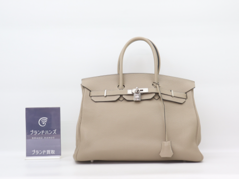 エルメス バーキン35 トリヨンクレマンス トゥルテエールグレー ▢L刻 SV金具