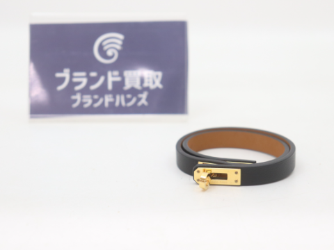 エルメス ミニケリードゥブルトゥール レザー ブラック