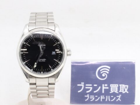 オメガ シーマスター アクアテラ SS QZ 黒文字盤 2517.50