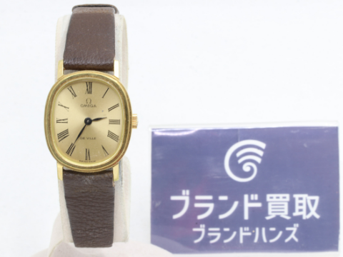 オメガ デビル シャンパン文字盤 手巻き