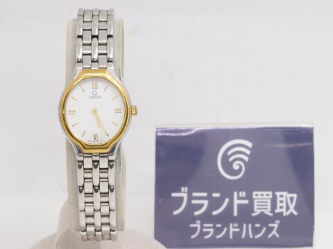 オメガ デビル ラウンド レディースウォッチ QZ