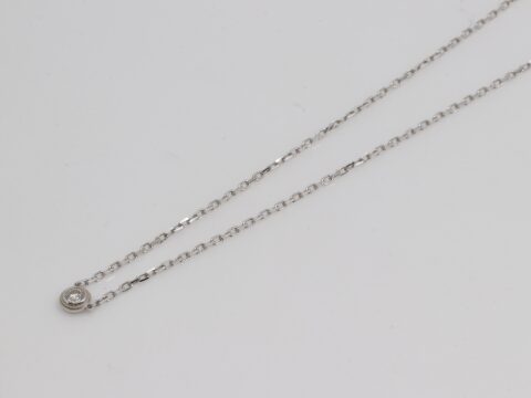 カルティエ ダムール SM K18WG ダイヤ 2.9g