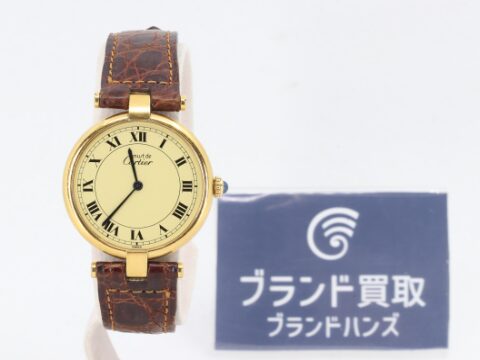 カルティエ マストヴァンドーム 590003 925×革 クオーツ