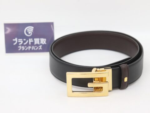 グッチ Gバックル レザーベルト
