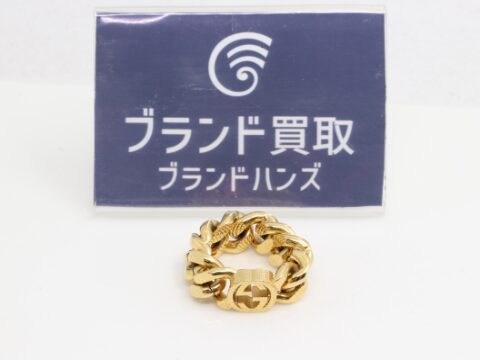 グッチ インターロッキングG ゴルメット チェーンリング