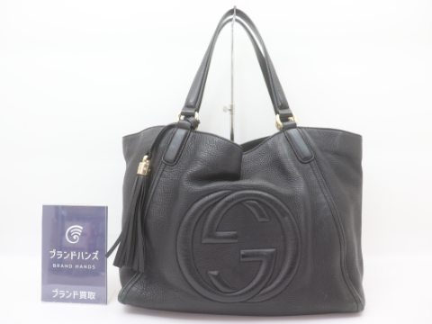 グッチ ソーホー タッセル レザー ブラック 282309