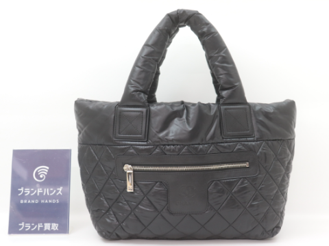 シャネル コココクーン PM ナイロン ブラック