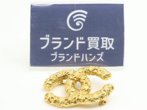 シャネル ココマーク ブローチ 93A GP ゴールド