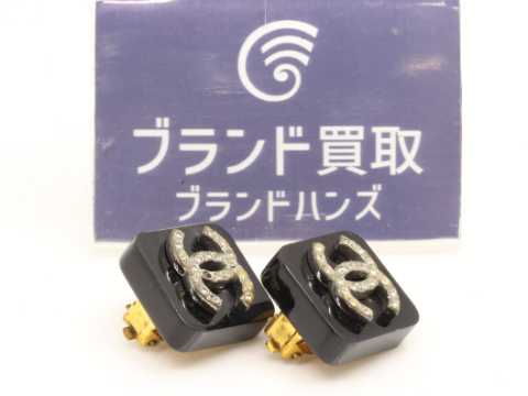 シャネル ココマーク ラインストーン イヤリング 96P