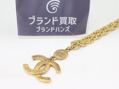 シャネル ココマーク ヴィンテージ ネックレス GP ゴールド