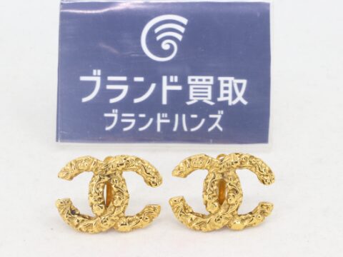 シャネル 溶岩 ココマーク イヤリング 93A