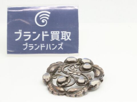 ジョージジェンセン 159 SV925 ムーンストーン ブロッサム ブローチ