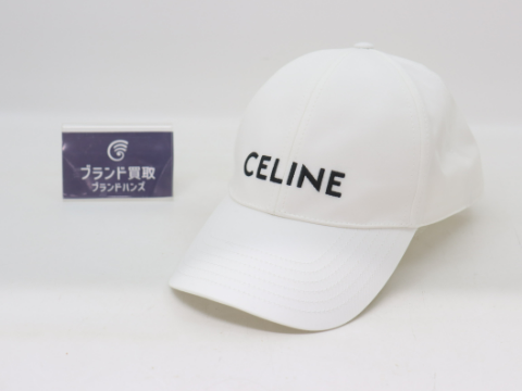 セリーヌ ベースボールキャップ ホワイト