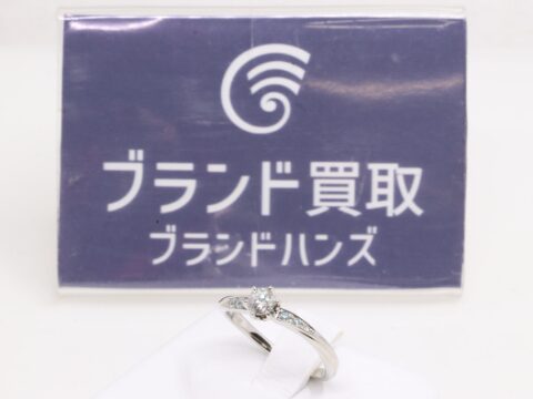 ダイヤモンド Pt950 D0.21ct0.06ct リング 2.8g