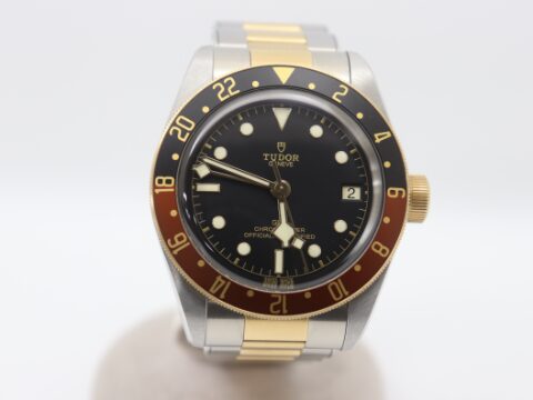 チューダー ブラックベイ GMT 79833MN YG×SS 黒文字盤